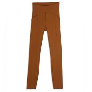 Lululemon athletic leggings in copper brown color